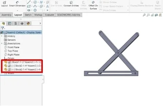 SOLIDWORKS Layout Sketch