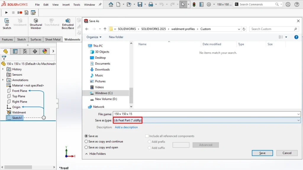 CUSTOMIZED NON-STANDARD WELDMENT PROFILES SOLIDWORKS Reseller- EGS India