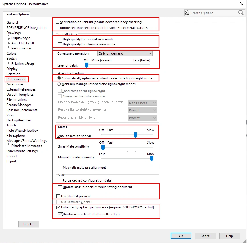 Performance - Egs Inida - SOLIDWORKS Reseller
