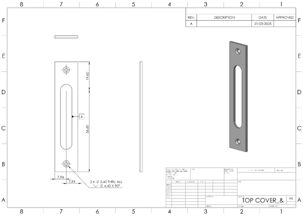 model scale drawing